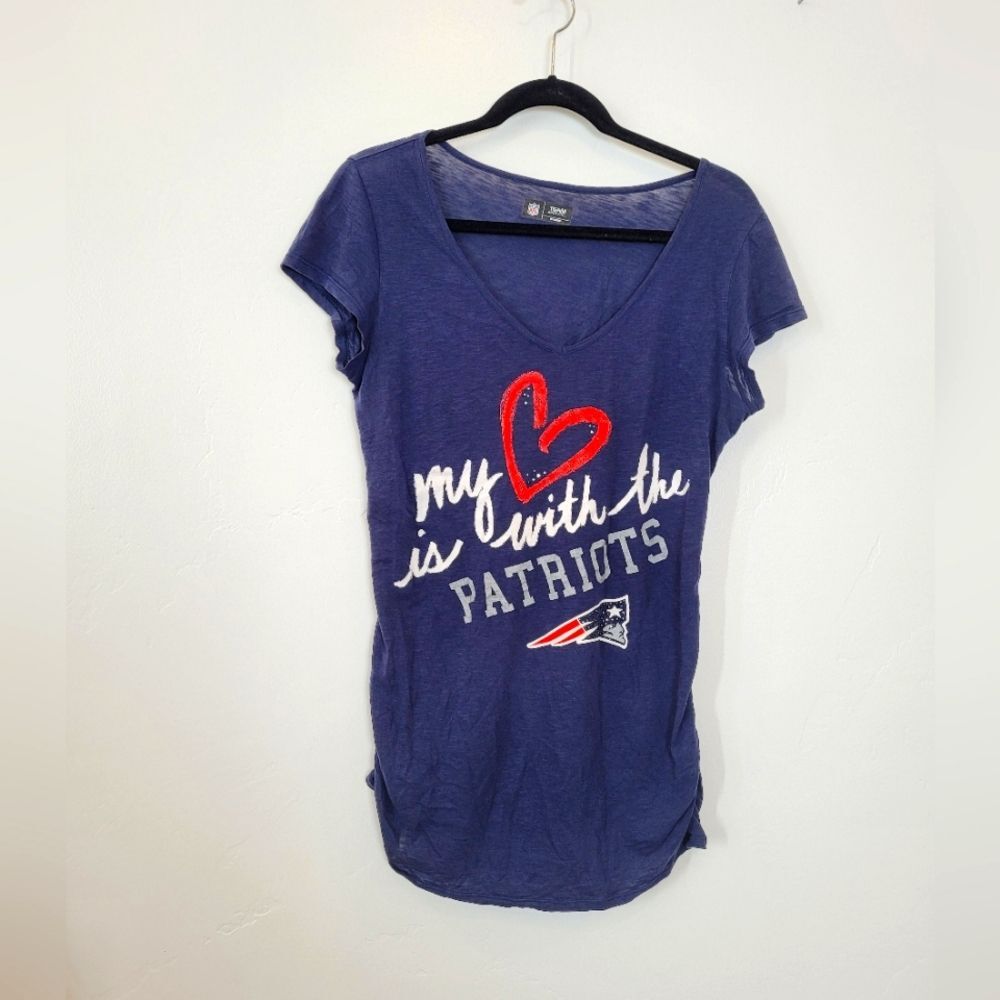 NFL Patriots Jersey Shirt Women's Maternity Football Size Small